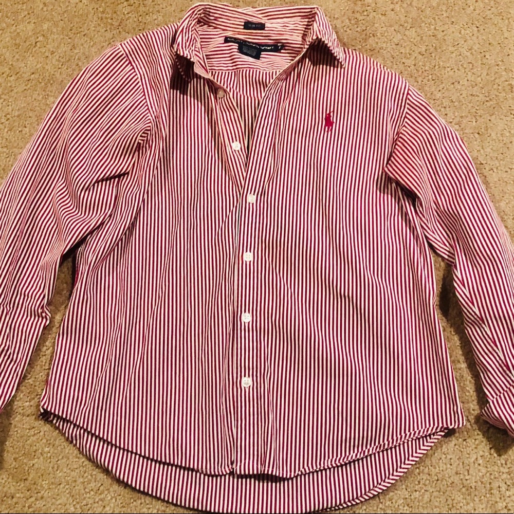 Stripped button down shirt